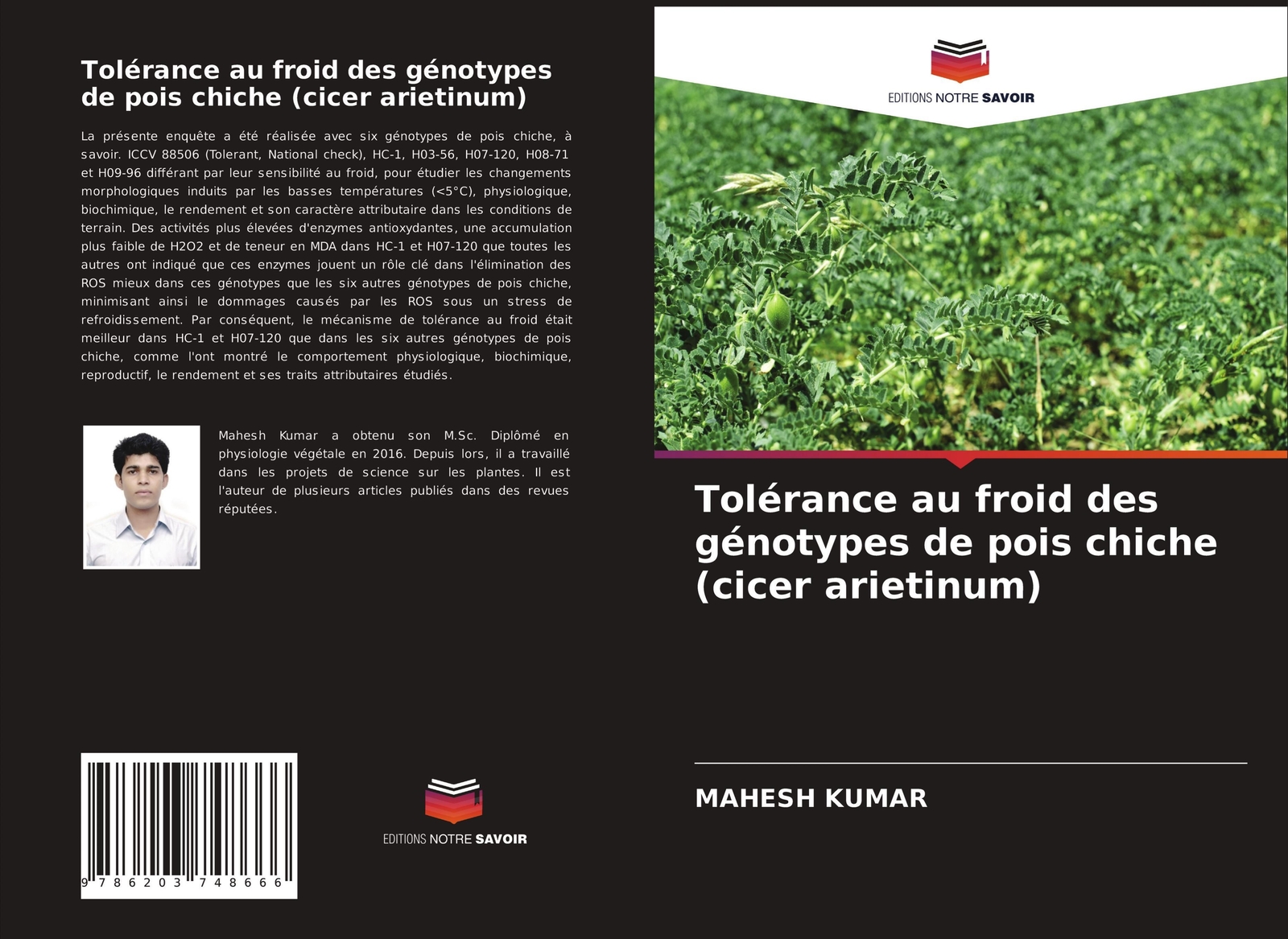 Thumbnail - Mahesh Kumar | Tolérance Au Froid Des Génotypes De Pois Chiche (cicer