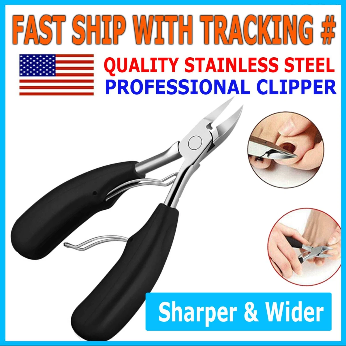 Toenail Clippers for Thick Ingrown Toe Nails Heavy Duty Precision