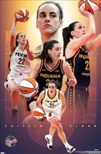 Caitlin Clark SUPER ACTION Indiana Fever WNBA 2024 22x34 Wall POSTER