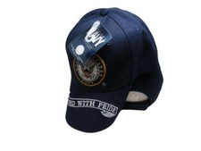 Navy USN Served W/ Pride Emblem Blue Hat OFFICIALLY LICENSED BY THE US NAVY 