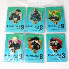 Kaiju No. 8 Enamel Pin Set x6 Official Anime Collectible Figure Number Badge