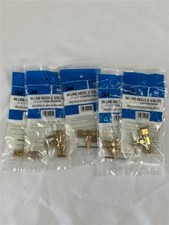 ^ Lot of 5 Dial In Line Needle Valve 1/4" x 1/4" Compression Model 94045