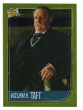 WILLIAM H TAFT 2021 SUPER BREAK PIECES OF THE PAST GOLD FOIL PARALLEL