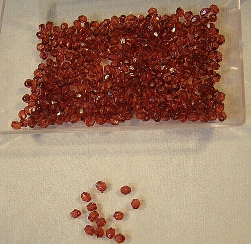 90g FACETED BICONE BEADS 3mm ACRYLIC TRANSLUCENT PINK AUS STOCK FREE GIFT - Picture 7 of 9