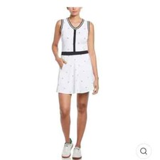 Penguin WOMEN'S ALLOVER PETE V-NECK DRESS (L) Size L