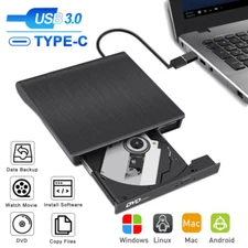 External DVD Drive USB 3.0 Portable CD/DVD +/-RW Drive/DVD Player for Laptop PC
