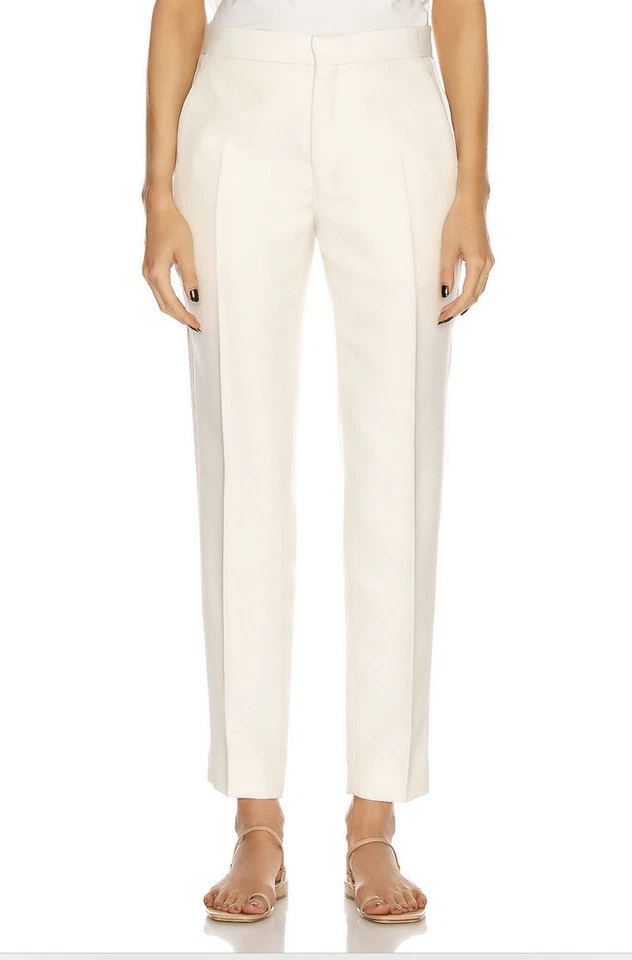 WARDROBE.NYC Pantalón Esmoquin Off White Formal Chic L Nuevo sin Etiquetas $645 Foto 2 de 4