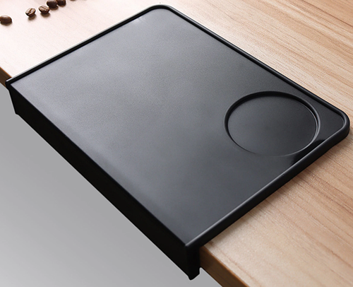 Tappetino Angolare in Silicone Nero Caffè Barista Nero Accessori Panca Caffè - Foto 3 di 5