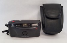 Minolta Riva AF35c AF 35mm Film Camera, Black with Pentax Case