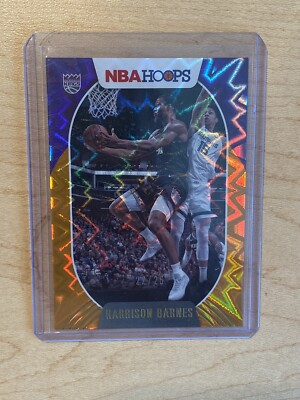 NBA Hoops 20-21 Harrison Barnes Gold Explosion /25. Mint! Rare! Sacramento Kings