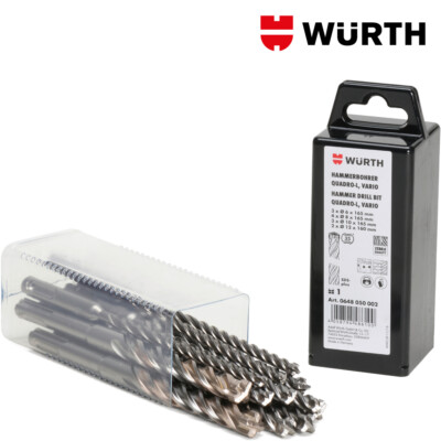 Punte Trapano Muro SDS Plus Set 7pz 5-12mm - Würth 0648550001 - Foto 11