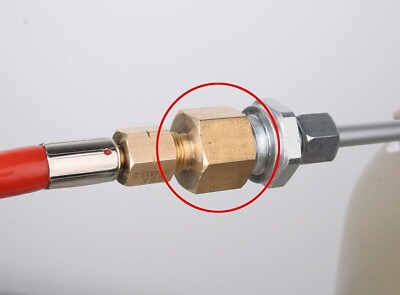 Adapter für Gasherd Übergang 1/2 zoll auf 1/4 zoll Adapter Gasschlauch Übergang