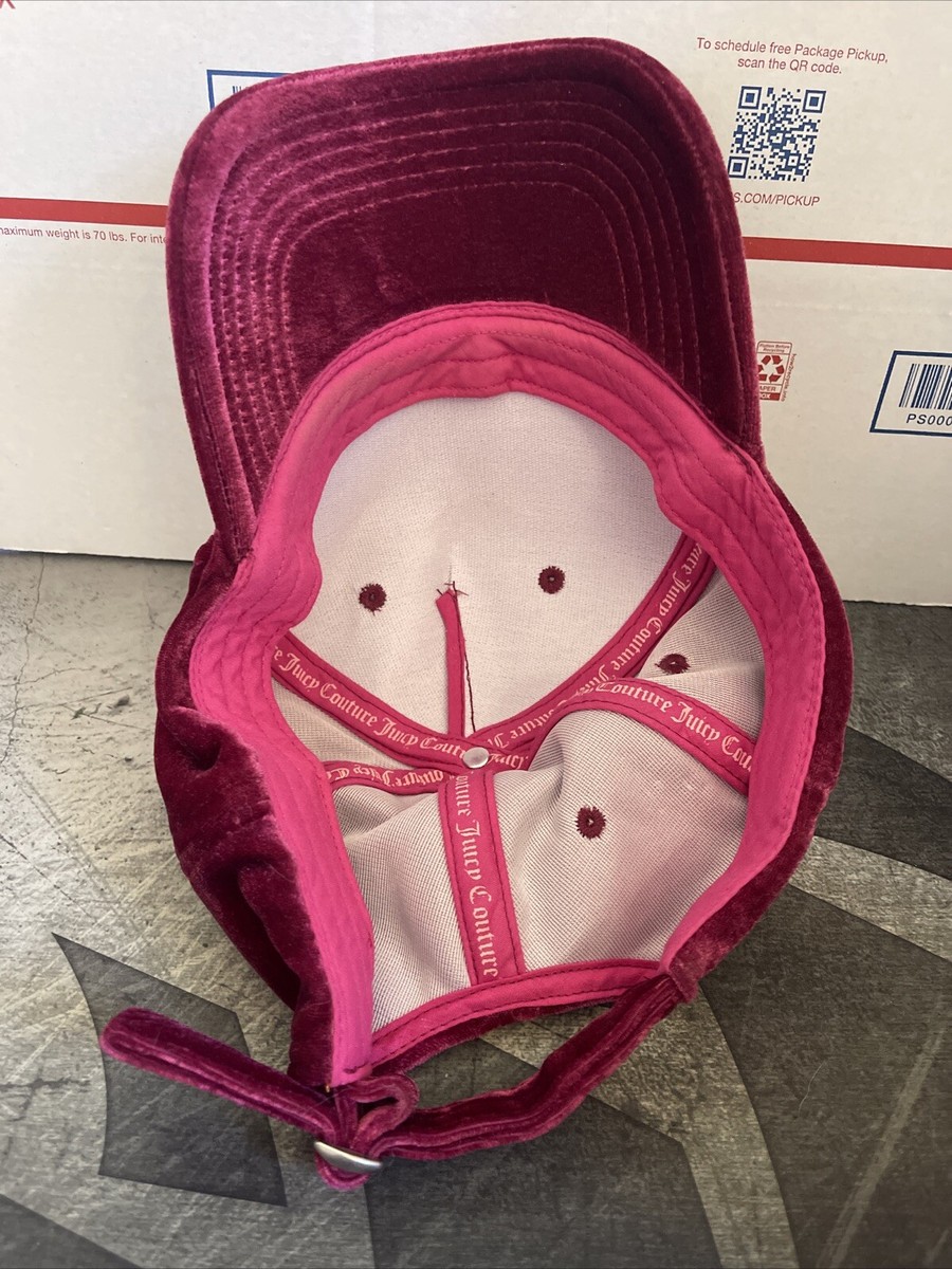 Juicy Couture Bling Rhinestone Velvet Hat Bedazzled Cap  display picture 2