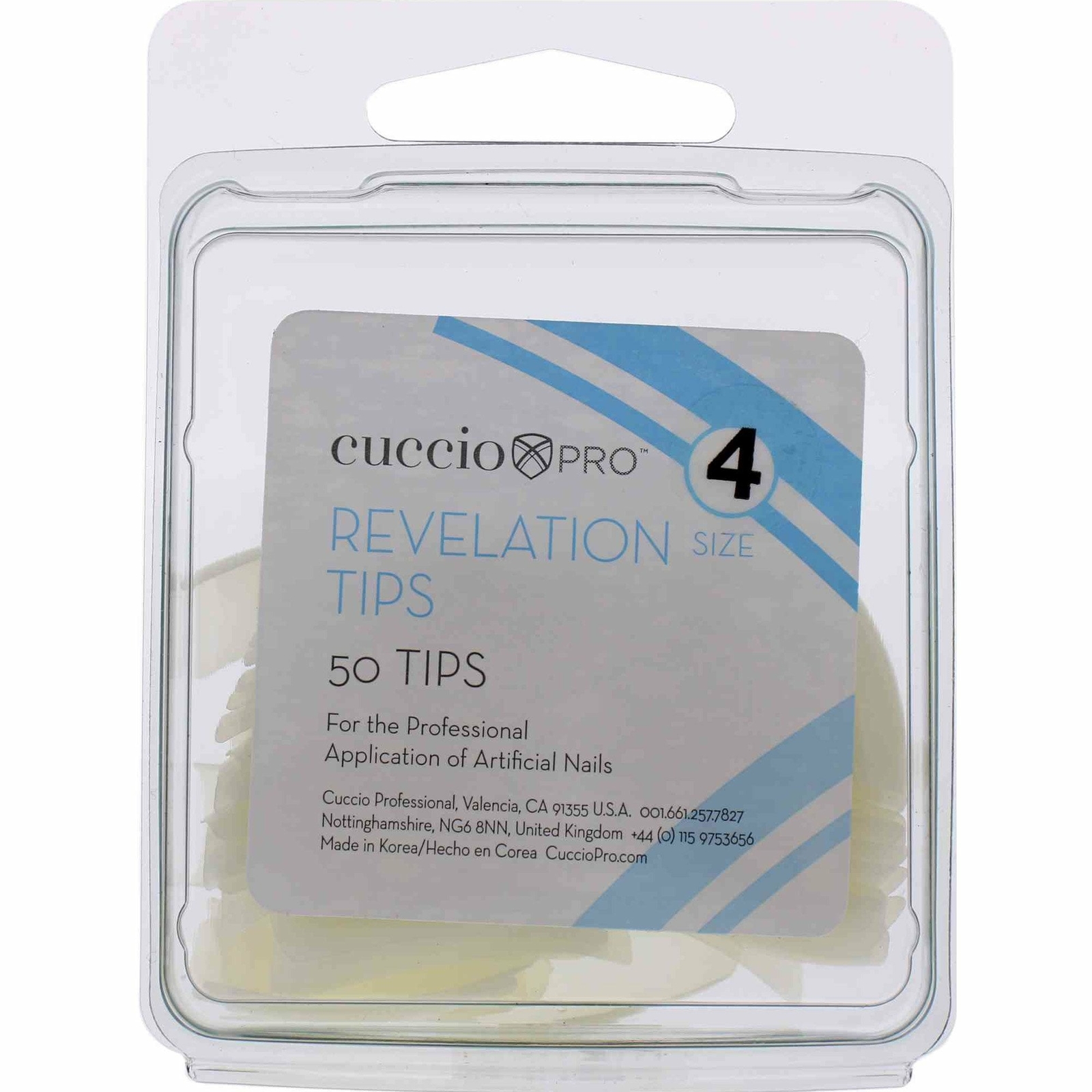 Cuccio - Professional Revelation Tips - Size 4 (50 Tips) (10042)