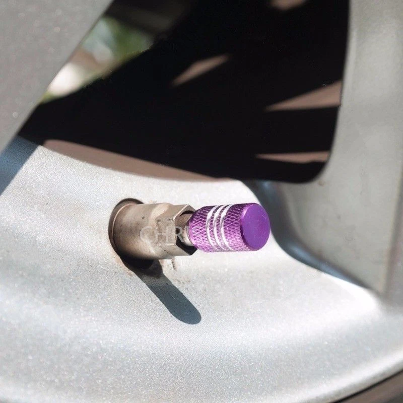 4 шт фиолетовых универсальных резиновых кольцевых уплотнительных колпачков клапанов шин для Acura Chevrolet Ford - Изображение 3 из 4