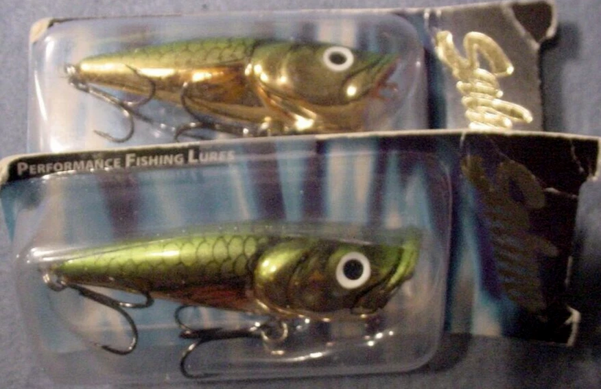 Лот из 2 ~ Salmo POP 6 Topwater 1/4 унции, без погремушек, P6 GMS Gold Metalic Shiner - Изображение 2 из 4