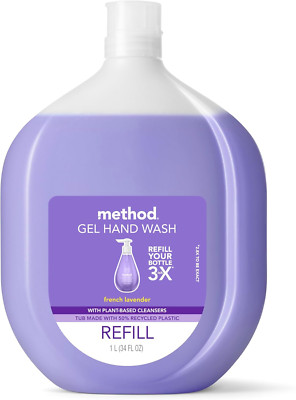 Method Gel Hand Soap, Refill, French Lavender, Recyclable Bottle, Biodegradable 