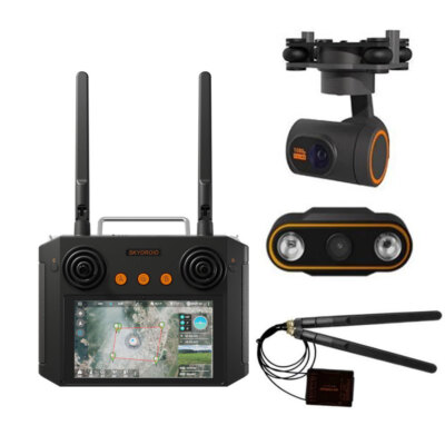 Skydroid H12 PRO Remote Control with 3-body Camera/3-Axis Gimbal Combo 1080P