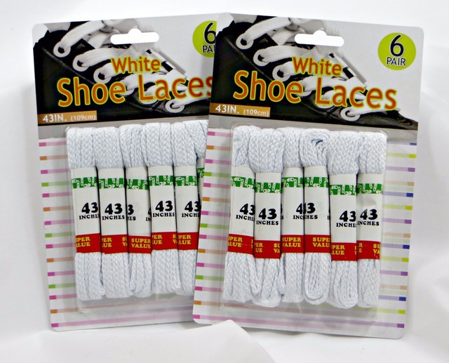 thick white shoe laces