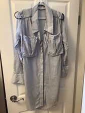 stella mccartney pin stripe shirt dress 38