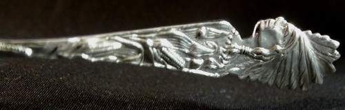 American Indian 3" Jamestown Exposition 1607-1907 Sterling Souvenir Spoon - Picture 5 of 6