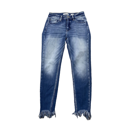 【美品・完売品】YANUK×anuans Curvy denim 25 KanCan Signature Kurvy Mid-Rise Ankle Skinny Jean Size 25 X 27