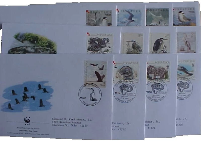 First Day of Issue World Wildlife Fund (WWF) Worldwide First Day Covers