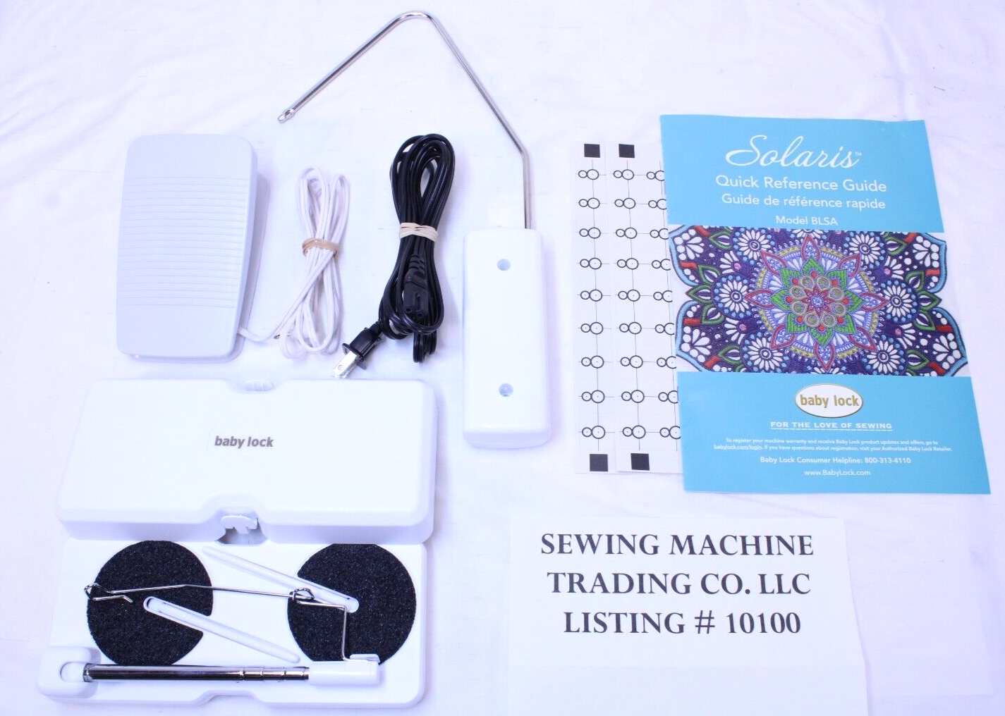 EXCELLENT BABY LOCK SOLARIS SEWING QUILTING EMBROIDERY MACHINE