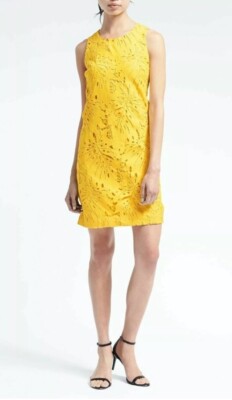 banana republic yellow lace dress simply sophisticated summer