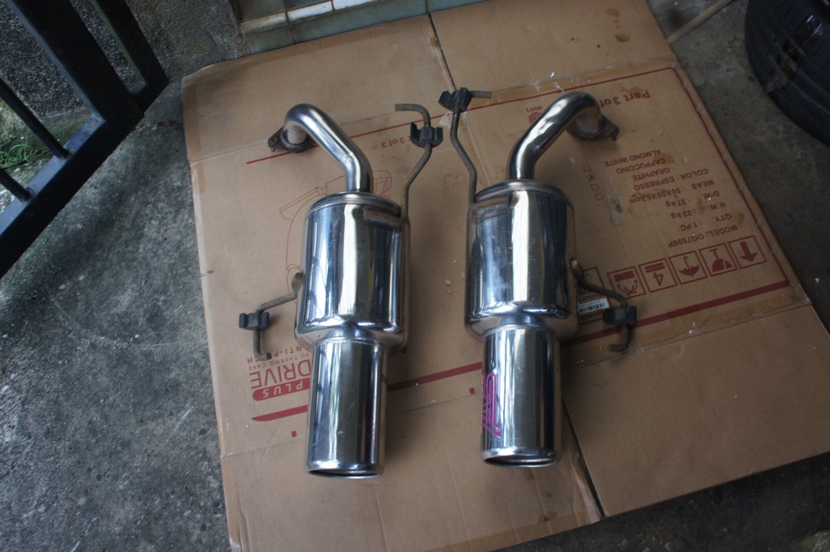 JDM Genome Subaru Legacy BL5 BP5 B4 Sti twin exhaust muffler bh5 