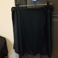 Basic Ladies Black Dance Wrap Skirt Sz. L