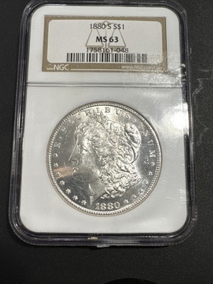 1880 S Morgan NGC MS 63