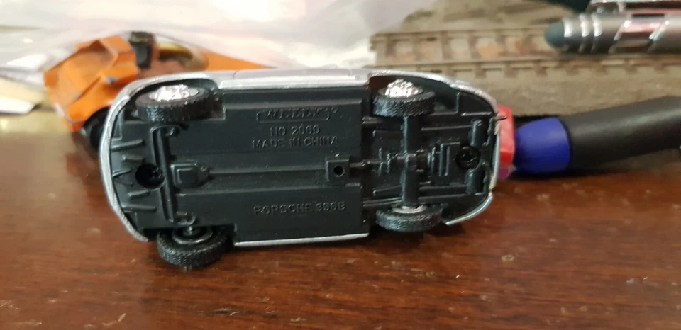 WELLY 1/60 PORSCHE 356B CABRIO ARGENTO VERY GOOD - Immagine 4 di 4