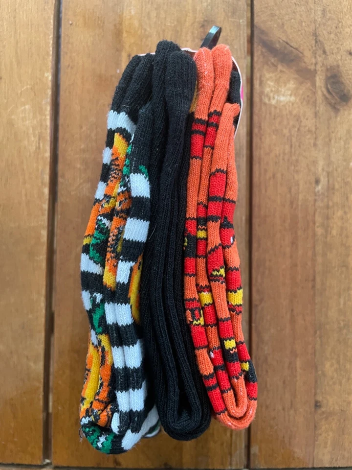 Betsey Johnson 3 Pares Halloween Calabaza/Labios Calcetines Damas Talla 5-10 Nuevo Con Etiquetas Foto 4 de 4