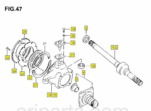 FRONT AXLE SHAFT / DRIVER/LEFT SIDE # 44102M83311– FIT FOR SUZKI SAMURAI ’85-’95 - Picture 4 of 4