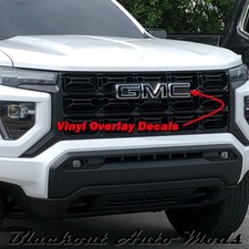Gloss Black Emblem Overlay Decals for 2023 GMC Canyon - Set of 2