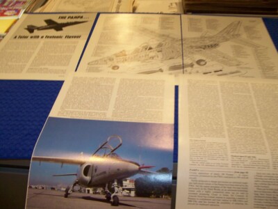 FMA IA 63 PAMPA ''A TUTORWITH A FLAVOR''..CUTAWAY/3-VIEWS/SPECS..RARE! (216MM)