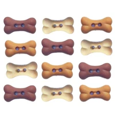 Sew Thru Dog Bone Buttons - Shelly's Buttons - - Craft Scrap Sew