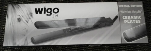 Black Wigo Jet Straightening Iron Straightener ceramic special edition FREE POST - Picture 1 of 4