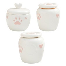 Small Ceramics Pet Ashes Sealing Box Pet Urn Dog Ashes Memorial Keepsakes