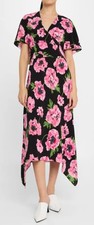 Stella McCartney Floral Asymmetric Midi Dress Size 46