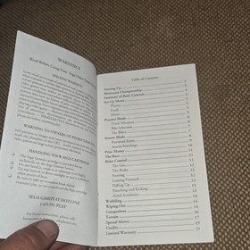 SEGA Motocross Championship Sega Genesis 32X Manual Original English