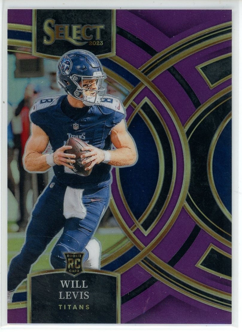 2023 Panini Select Will Levis Premier Level Purple Prizm /75 Rookie RC
