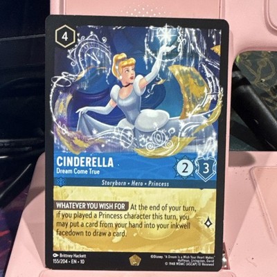 Ravensburger Disney Lorcana Cinderella - Dream Come True 155/204 Cold Foil