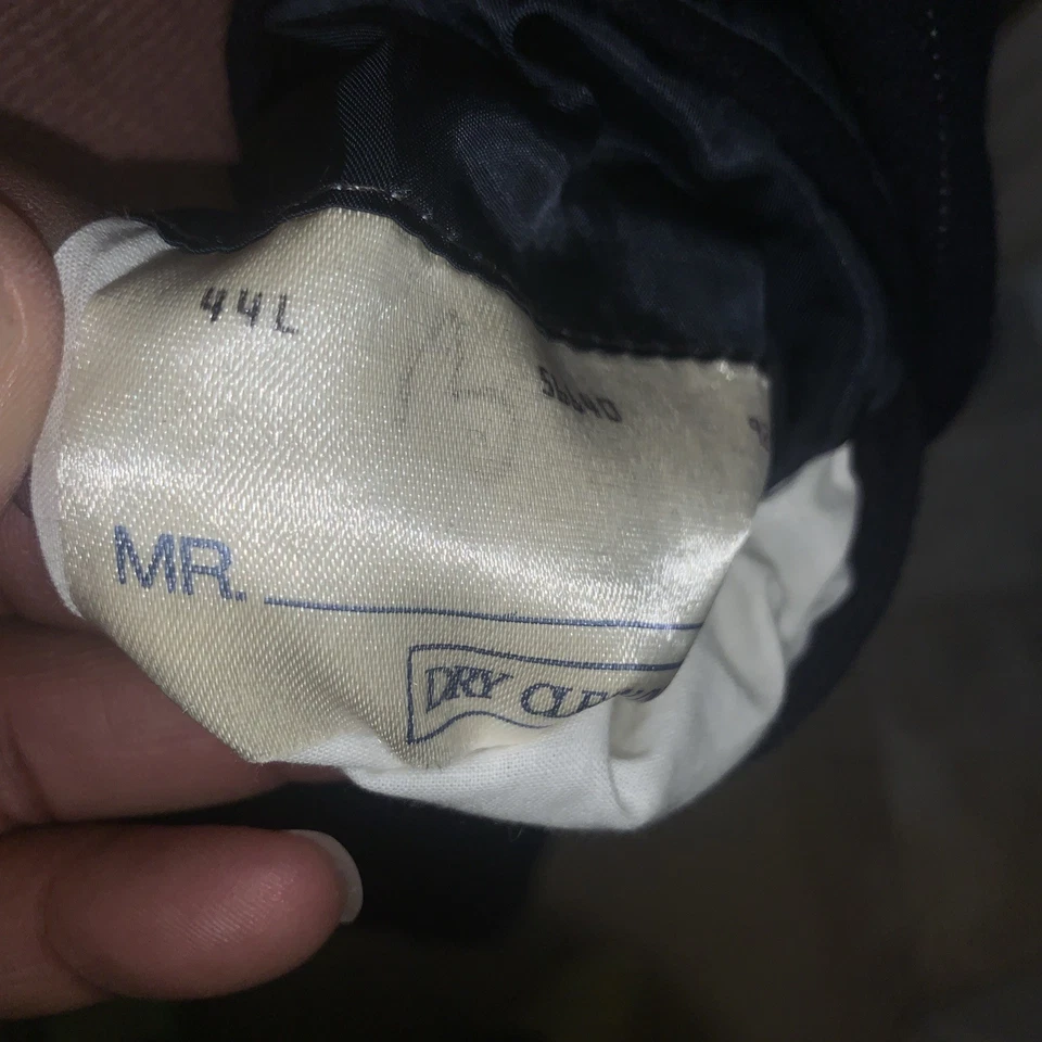 Винтажный Polo Ralph Lauren двубортный блейзер мужской 44L темно-синий шерсти спортивное пальто - Изображение 4 из 4