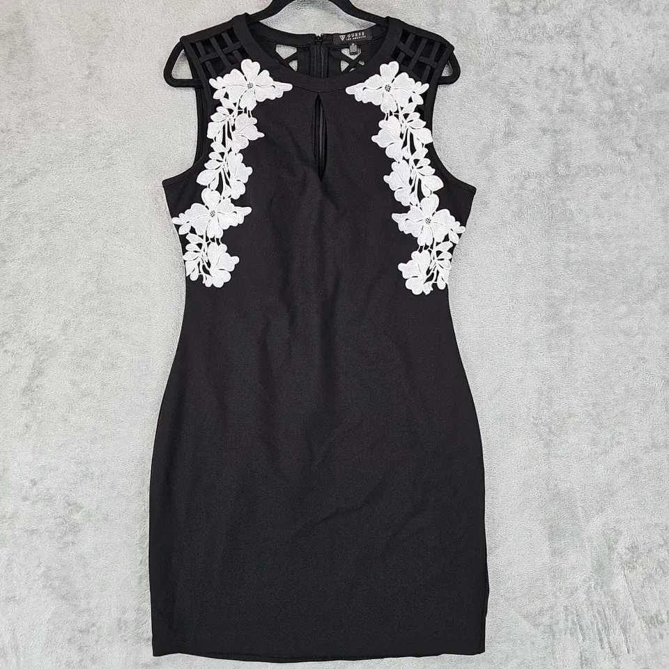 leather flare dress Guess Dahlia Summer Floral Dress – stm56.com main image 1