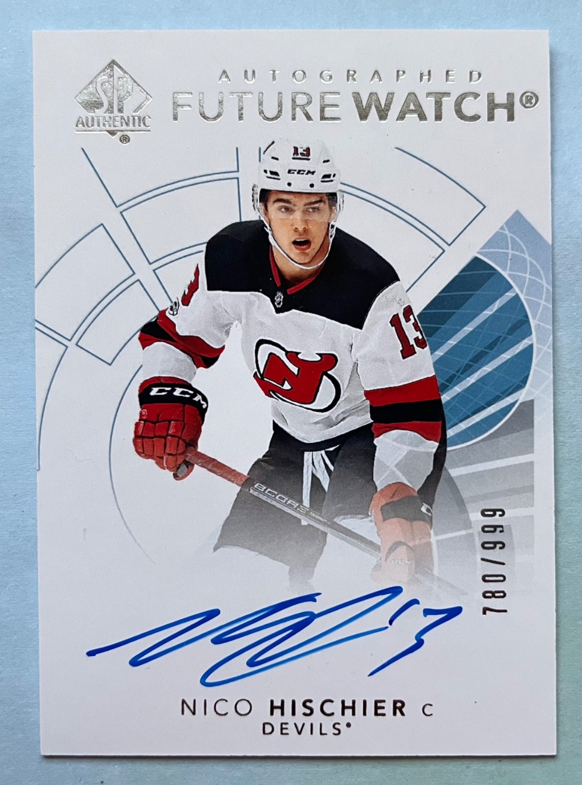 NICO HISCHIER 2017-18 SP AUTHENTIC FUTURE WATCH AUTOGRAPH RC  780/999 MADE
