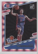 2021-22 Panini Donruss The Rookies Holo Pink Laser Cade Cunningham #1 8d4