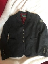 Allwerk Austria Damen Trachtenjacke Janker Loden Schurwolle Anthrazit 34 XS