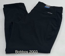 Columbia Women's Fleece Lined Active Fit Straight Leg Pants, Black, Size XXL